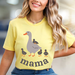 "Mama" Duck Family Graphic Tee, a Heartwarming Pick for Moms & Duck Lovers