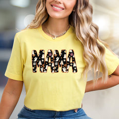 "MAMA" Spooky Floral Graphic Tee, a Retro-Spooky Pick for Halloween Lovers