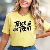 "Trick or Treat" Spooky Ghost Graphic Tee, a Halloween Pick for Party-Goers