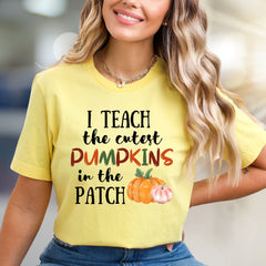 "I Teach the Cutest Pumpkins in the Patch" Fall Teacher Graphic Tee, a Educator Appreciation Pick for Teachers
