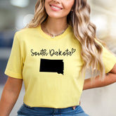 "South Dakota" State Outline Graphic Tee, A Home State Pick for Proud Residents