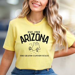 "EST. 1912 ARIZONA" State Pride Graphic Tee, a Desert Vibe Pick for Travelers