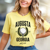"Augusta Georgia Golf Club" Vintage Sports Graphic Tee, a Classic Pick for Golf Enthusiasts