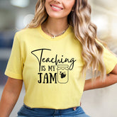 "Teaching Is My Jam" Teacher Appreciation Graphic Tee, a Heartfelt Pick for Educators