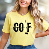 "GOLF friends" Collegiate Graphic Tee, a Sporty Pick for Golf Enthusiasts