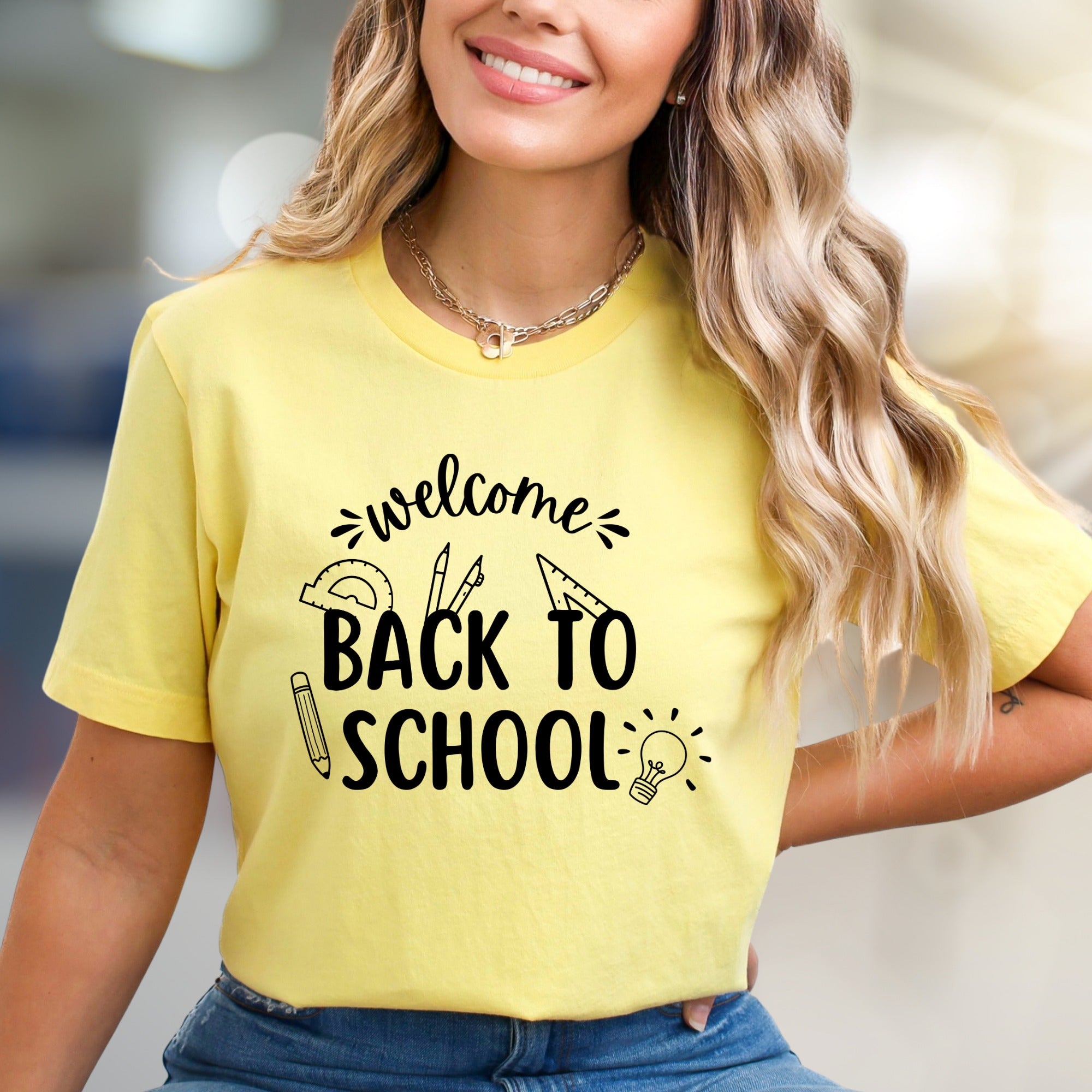 "Welcome Back To School" Teacher Tools Graphic Tee, a Scholastic Pick for Educators