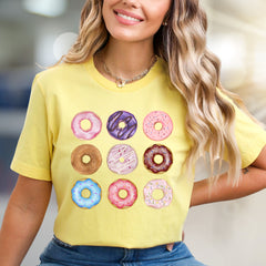 Donut Delights Dessert Graphic Tee, a Sweet Treat for Foodies