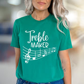 "Treble Maker" Music Staff Graphic Tee, a Playful Statement for Music Lovers