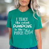 "I Teach the Cutest Pumpkins in the Patch" Fall Comfort Unisex Tee, a Teacher's Delight