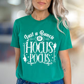 "Just a Bunch of Hocus Pocus" Halloween Graphic Tee, a Spooky Pick for Festive Fans