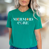 "Mermaid Core" Ocean Aesthetic Graphic Tee, A Coastal-Inspired Pick for Beach Lovers