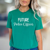 "Future Police Officer" Career Goal Graphic Tee, an Aspiring Hero's Pick for Everyday Wear