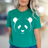 Minimalist Panda Face Graphic Tee, A Cute Animal Lover Pick for Everyone