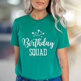 "Birthday SQUAD" Celebration Graphic Tee, a Festive Pick for Best Friends