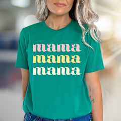 "Mama Mama Mama" Retro Graphic Tee, a Heartfelt Pick for Moms