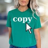 "Copy" Cursor Clicker Graphic Tee, a Tech Culture Pick for Developers