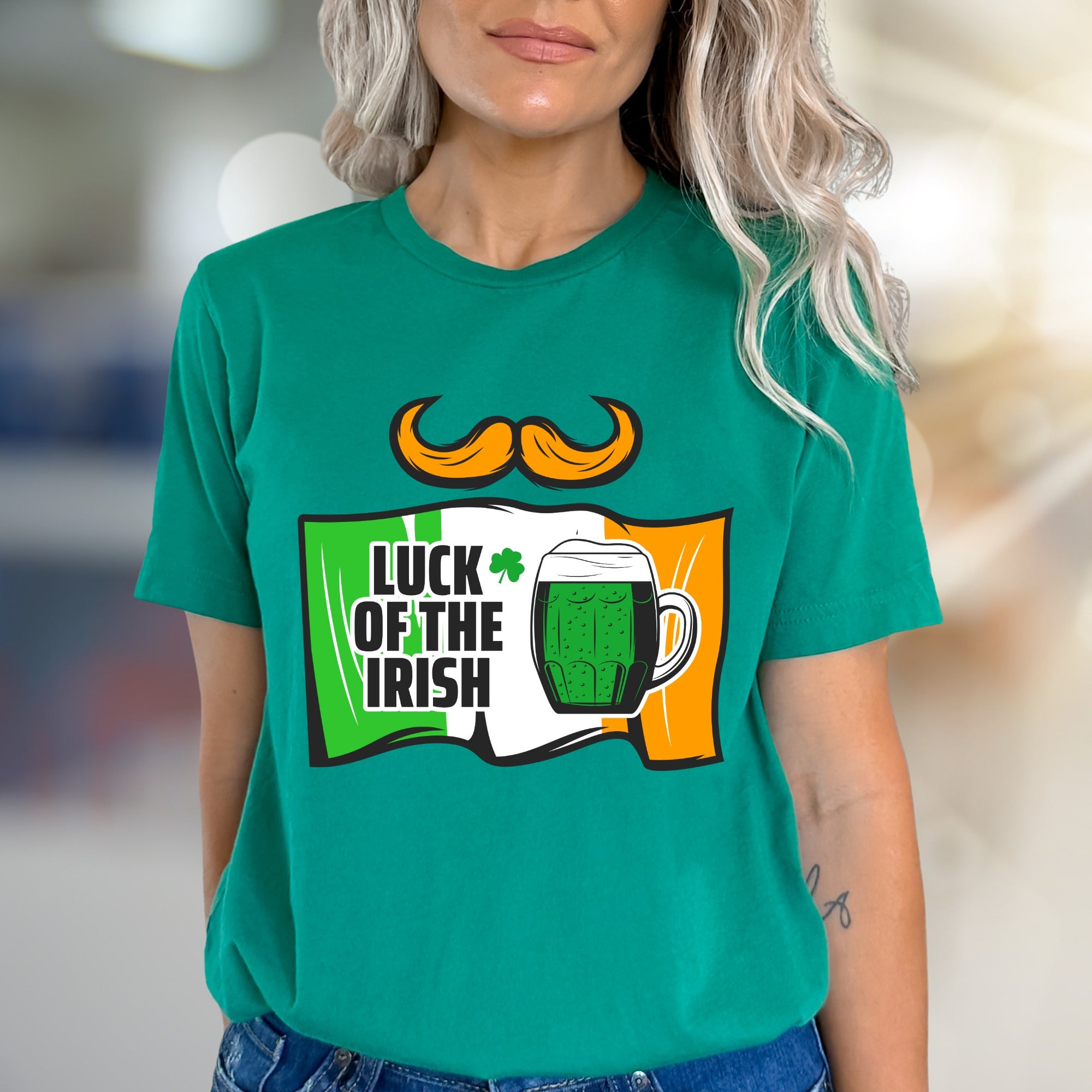 "Luck of the Irish" St. Patrick's Day Graphic Tee, a Festive Pick for Celebrants