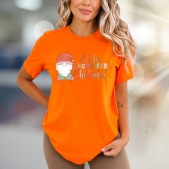 "I'll be Gnome For Christmas" Festive Gnome Graphic Tee, a Holiday Pick for Everyone