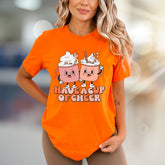 "Have a Cup of Cheer" Retro Hot Cocoa Graphic Tee, a Winter Cozy Pick for Enthusiasts
