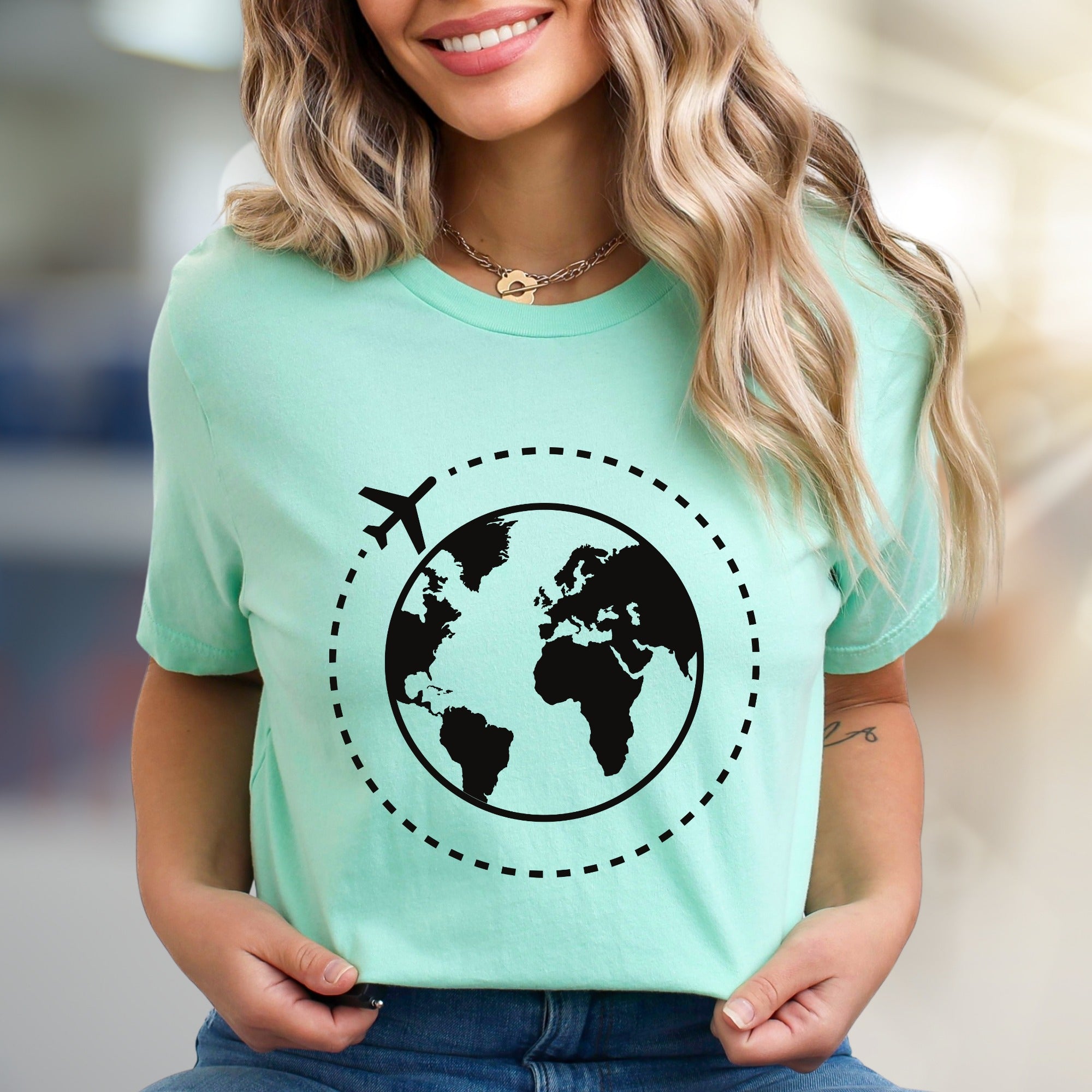 Around the World Travel Graphic Tee, a Wanderlust Pick for Adventurers