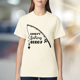 "Daddy's Fishing Buddy" Angler Graphic Tee, a Heartfelt Pick for Fishing Enthusiasts