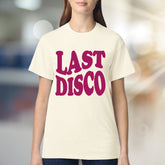 "Last Disco" Retro Graphic Tee, a Nostalgic Pick for Party-Goers