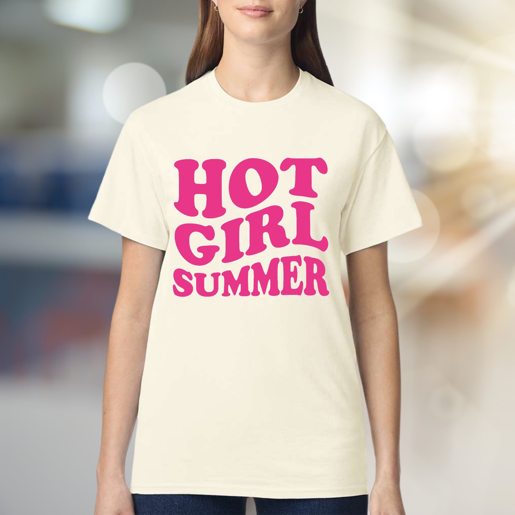 "Hot Girl Summer" Retro Graphic Tee, a Trendy Statement for Summer Lovers