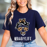 #BABYLIFE Leopard Mama Graphic Tee, a Trendy Mom Life Pick for New Parents