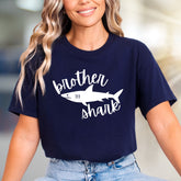 "Brother Shark" Wordplay Graphic Tee, a Family Fun Pick for Siblings