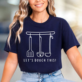 Let's Dough This! Baking Utensils Graphic Tee, a Kitchen Humor Pick for Bakers