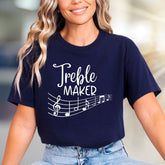 "Treble Maker" Music Staff Graphic Tee, a Playful Pick for Music Lovers