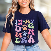 "In My Dog Mom Era" Retro Graphic Tee, a Vibrant Pick for Pet Lovers