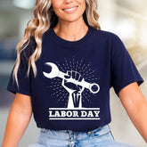 "Labor Day" Empowering Graphic Tee, a Celebration Pick for Hard Workers