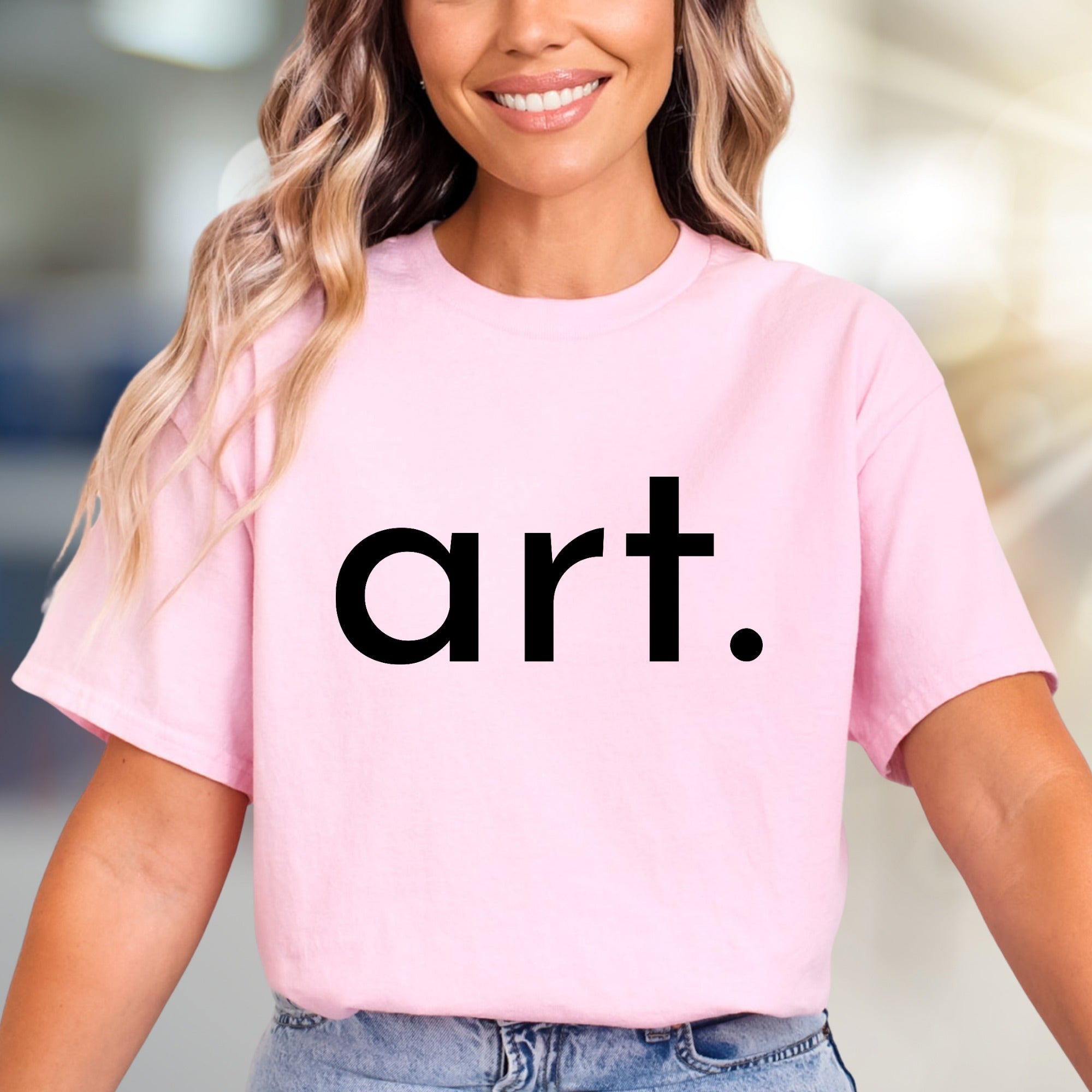 "art." Minimalist Graphic Tee, a Creative Pick for Art Lovers
