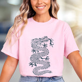 Ornate Dragon Chinese Symbol Graphic Tee, an Asian Cultural Graphic for Everyone