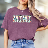 "MIMI" Floral Grandparent Graphic Tee, a Heartfelt Gift for Her