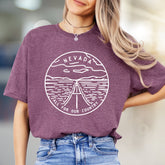 "NEVADA ALL FOR OUR COUNTRY" Road Trip Graphic Tee, a Patriotic Adventure Pick for Travelers