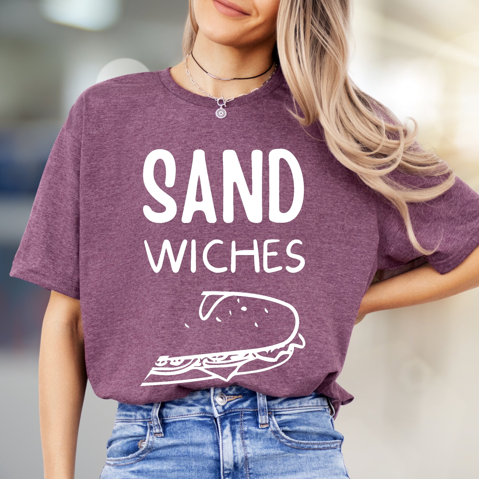 "SAND WICHES" Lunch Break Graphic Tee, a Foodie Pick for Casual Days