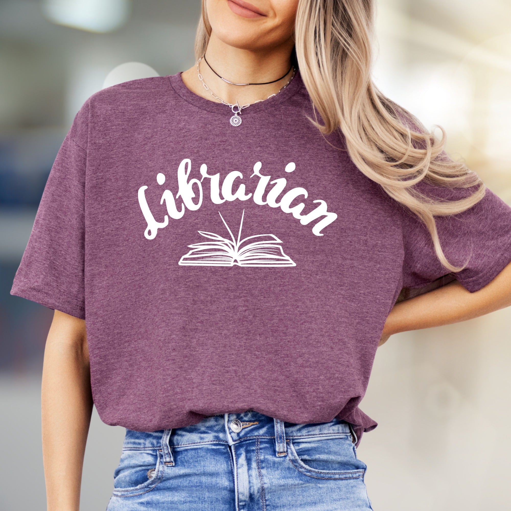 "Librarian" Book Lover Graphic Tee, a Literary Pick for Avid Readers