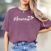 "Meemaw" with Hearts Graphic Tee, a Loving Pick for Grandmothers
