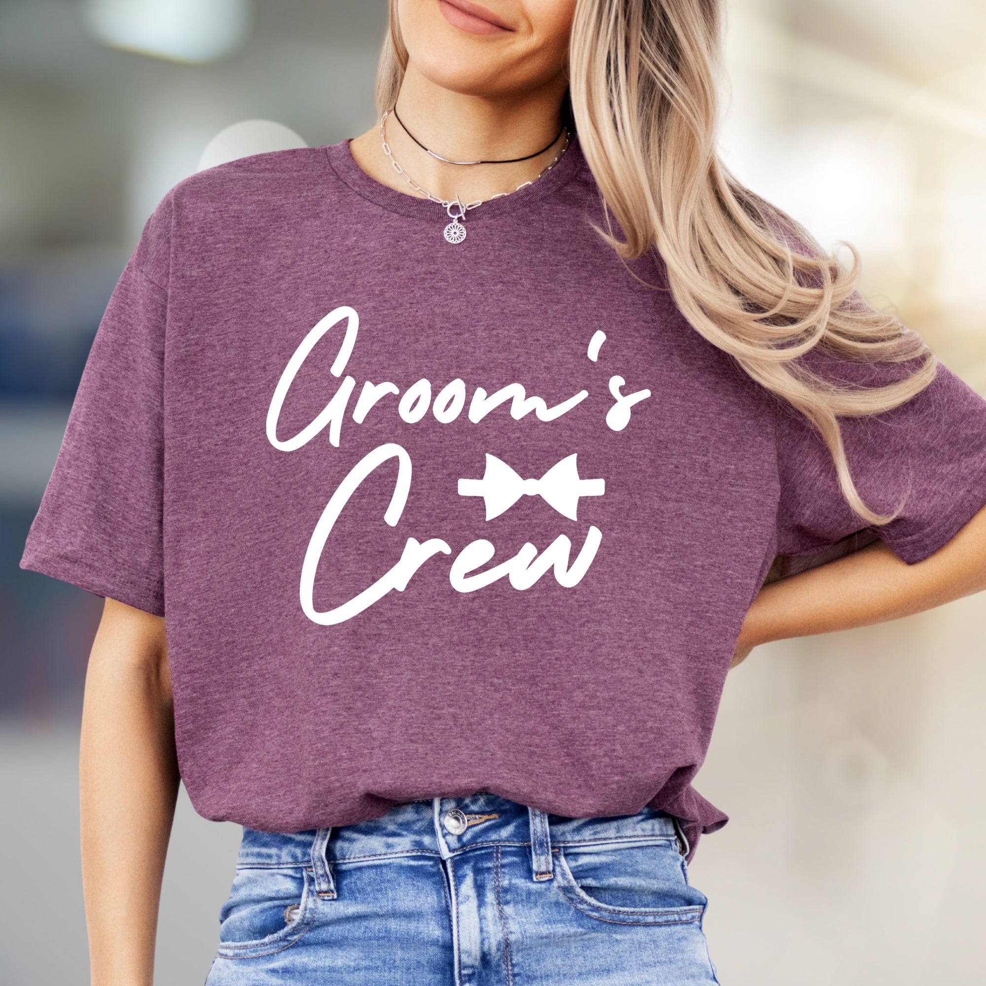 "Groom's Crew" Wedding Party Graphic Tee, a Bridal Party Pick for Celebration Bonds