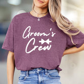 "Groom's Crew" Wedding Party Graphic Tee, a Bridal Party Pick for Celebration Bonds