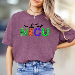 "NICU" Spooky Halloween Graphic Tee, a Festive Wardrobe Pick for Healthcare Heroes