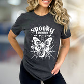 "Spooky Mama" Halloween Gothic Graphic Tee, a Mystical Pick for Moms