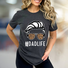 #DADLIFE Leopard Print Sunglasses Graphic Tee, a Father's Day Pick for Cool Dads