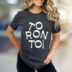 “Toronto” Cityscape Graphic Tee, a Travel Souvenir Pick for Urban Explorers