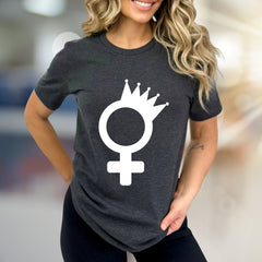 Queen Feminine Symbol | Empowerment Graphic Tee, a Statement Pick for Her