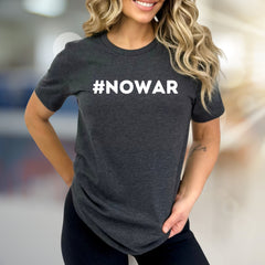 "#NOWAR" Activist Statement Graphic Tee, a Bold Pick for Advocates