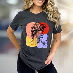 David Bust Abstract Graphic Tee, An Artful Statement for Creatives