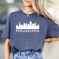 Philadelphia Skyline Cityscape Graphic Tee, a Urban Style Pick for Travelers